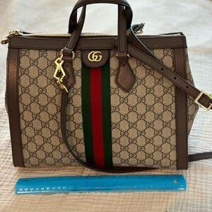 Gucci Beige and Brown Handbag